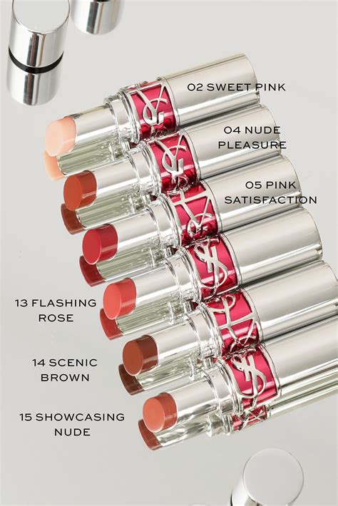 yves saint laurent lipstick colors|ysl lip gloss chart.